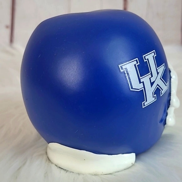 UK University of Kentucky Wildcats Cats Rubber Mini Football Helmet Pen Holder - Picture 8 of 16
